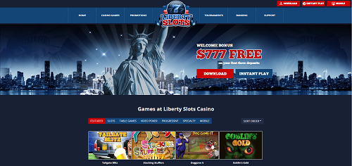liberty slots casino homepage